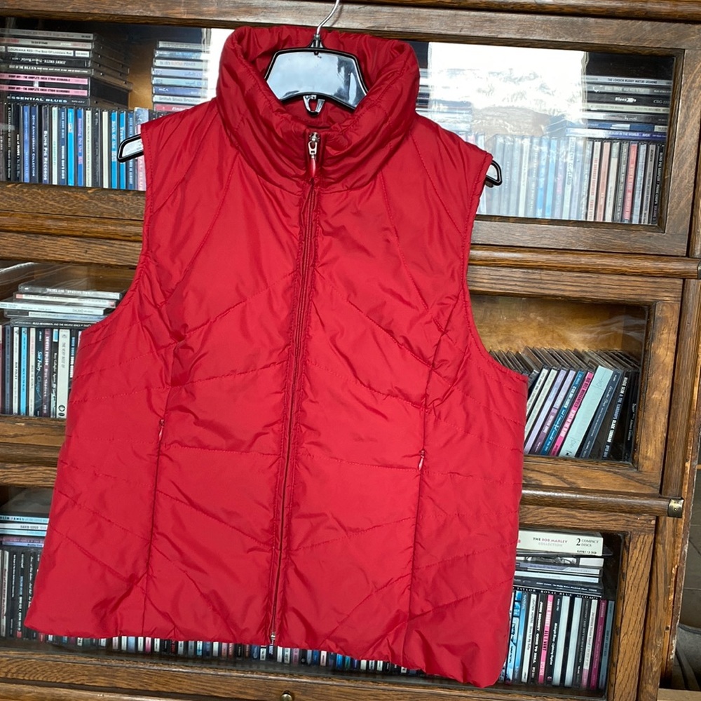 KENNETH COLE REACTION Down Puffer Vest Red Size XL